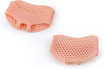 Silicone Pair Front Foot Gel Pad For Warts Night & Pain Relief