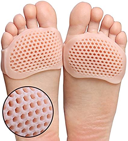 Silicone Pair Front Foot Gel Pad For Warts Night & Pain Relief