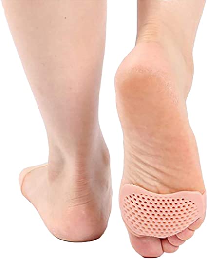Silicone Pair Front Foot Gel Pad For Warts Night & Pain Relief