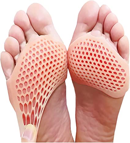 Silicone Pair Front Foot Gel Pad For Warts Night & Pain Relief