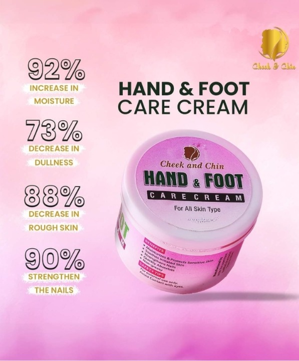 Cheek & Chin's - Hand & Foot Care Cream – Deep Moisturizing and Nourishing Formula for Dry, Sensitive Skin Protection and Softness