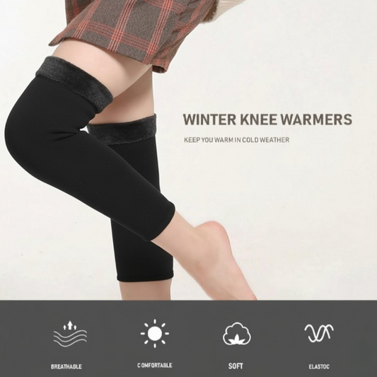 Thermal Wool Knee Brace Sleeves, Leg Warmer For Winter, Pain Relief & Joint Protection 1 Pair