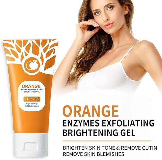 Orange Enzymes Exfoliating & Brightening Gel | Deep Cleansing Face Gel for Smooth, Glowing & Refreshed Skin (60ml)