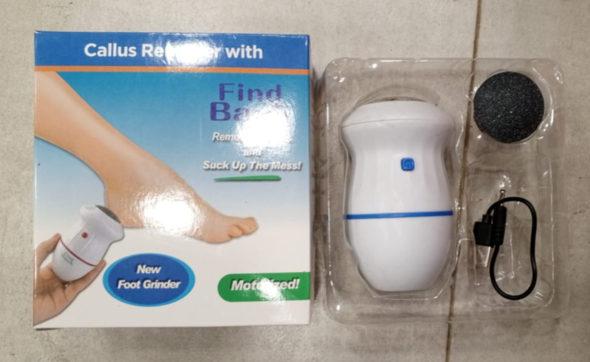 Electric Foot Grinder for Dead Skin, Cracked Heels & Calluses and Skin Exfoliation with Built-In Vacuum, Rechargeable Pedicure Tool